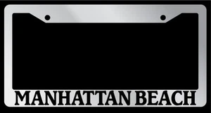 Chrome License Plate Frame Manhattan Beach Auto Accessory 974 - Picture 1 of 1