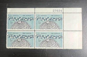 5 Cent Stamp. US # 1237.  1963   "The Sciences" .  Block of 4.  MNH - Picture 1 of 4