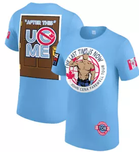 Men's Light Blue John Cena Farewell Tour 2025 Toronto T-Shirt - Size Large New - Picture 1 of 3