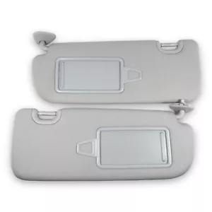 2013-2018 Hyundai Santa Fe Sport Driver & Passenger Side Sun Visor Pair Gray - Picture 1 of 8