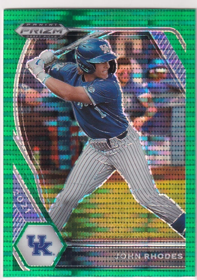 2021 Prizms Green Pulsar RC John Rhodes Prizm Rookie Draft FR1008 - Image 1 of 1
