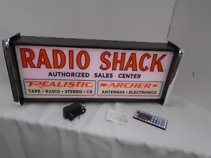 Radio Shack LED Display lighted sign lightbox Wall Hanging Light - Picture 1 of 6