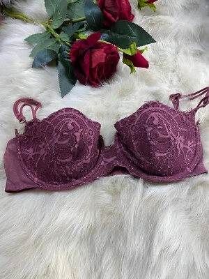 Sujetador adorable talla it 3b us 34b eu 75b acolchado con aros rojo  Foto 1 de 4