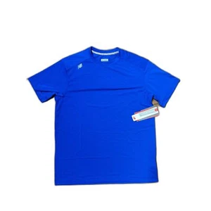 New Balance Tech Tee Mens Blue T-Shirt - Picture 1 of 3