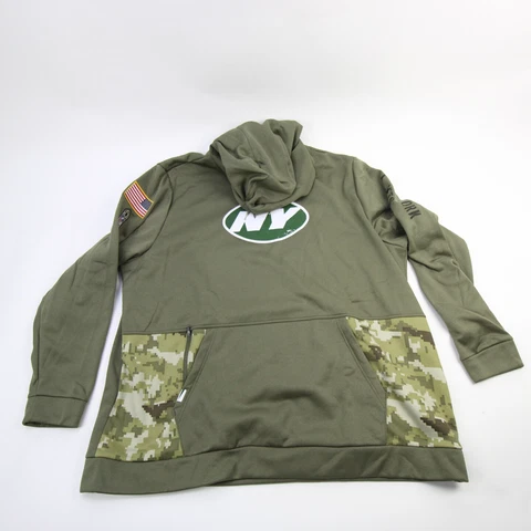 New York Jets Nike NFL On Field Apparel Therma-Fit Sweatshirt Men's New Cover