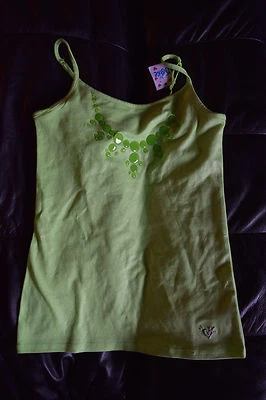 Justice Green Tank Top Size 10 NEW With Tags NWT Gel Sequins Things - Image 1 of 2