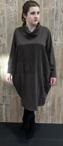 Saga Coco-farbiges Lagenlook Wasserfallausschnitt KLEID/TUNIKA. Vergleichen @ 136€ - Bild 1 von 7