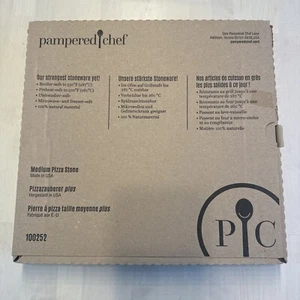 Pampered Chef Medium Pizza Stone #100252 Stoneware NEU - Bild 1 von 2