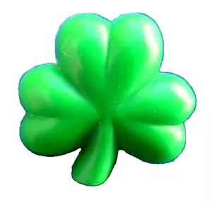 Hallmark PIN St Patrick Vintage SHAMROCK PUFFED Lucky Irish 1978 Holiday Brooch - Picture 1 of 2