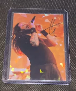 Jonathan Davis Korn Custom Orange Holographic Refractor Prizm Art Card - Picture 1 of 4