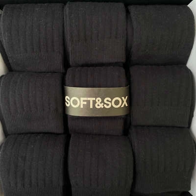 Box 9 Pair Sport Socks | Organic Cotton | Breathable | Durable | Autumn | Winter - Image 1 of 4