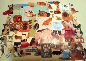 Diario spazzatura/scrapbook/forniture collage, 88 pezzi, cani - Foto 1 di 6