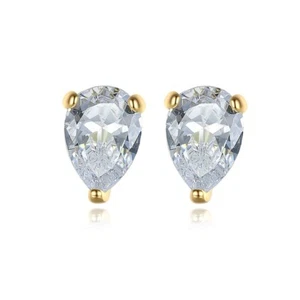 Damen Kinder Ohrringe Ohrstecker 925er Sterling Silber 14 K GG Verg Ohrschmuck - Bild 1 von 5