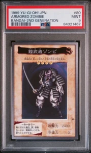Armored Zombie Yugioh 1999 Bandai 2nd Generation Japanese #80 PSA 9 - Picture 1 of 2