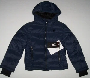 NWT Spyder $149 FRONTIER TONAL NAVY BLUE/Black Nexus Puffer Jacket Coat Boys 5 - Picture 1 of 5
