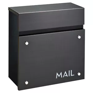 OPEN BOX - Wall Mount Locking Mailbox - The Dalton BSS 14.25"H x 14"W x 5.75"D - Picture 1 of 7