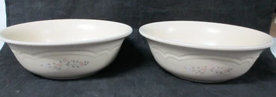 SET OF 2 Pfaltzgraff "REMEMBRANCE" Round Vegetable Serving Bowl Retired Pattern - Image 1 of 4