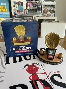 Cleveland Guardians Myles Straw 3.75" Gold Glove Replica Trophy SGA - Picture 1 of 5