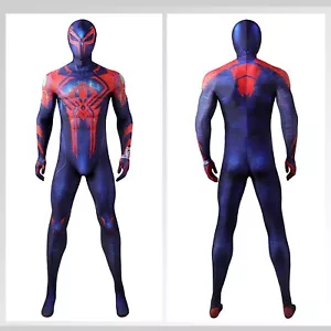 Spider-Man 2099 Across The Spider-Verse Jumpsuit Cosplay Costume Halloween Adult - Picture 1 of 15