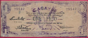 PHILIPPINES (GUERRILLA) 1 PESO 1942 CAGAYAN PROVINCE,EAGLE AT CENTER,Script:Lati - Picture 1 of 2
