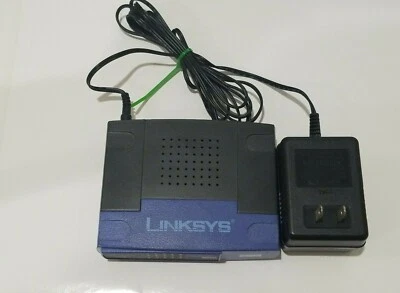 Cisco Linksys EtherFast 10/100 5-Ports External Workgroup Switch EZXS55W w/Power - Image 1 of 4