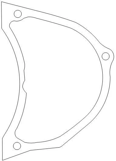 Junta de cubierta de bomba de aceite Yamaha SC500 363-15456-00-00 Foto 1 de 1