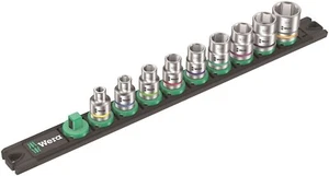 Wera B Zyklop Magnetic Rail Socket Set 3/8" Drive 9 Pieces SAE 05005450001 - Picture 1 of 7