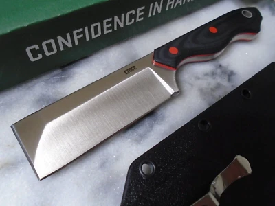 CRKT Razel Fixed Blade Cleaver Chisel Knife Full Tang D2 Micarta 4037 6 3/4" OA - Image 1 of 4