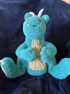 1991 Commonwealth maxwell Fat Dragon Plush Teal 14” RARE - Picture 1 of 4