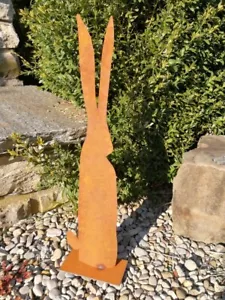 Edelrost Hase Langohr Osterhase Osterdeko Ostern Deko Hase Gartendeko Metall - Bild 1 von 5