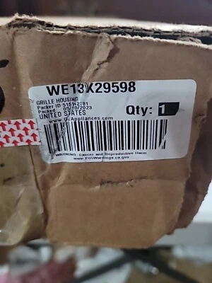 Nuevo OEM GE Secadora REJILLA CARCASA WE13X29598 - Pantalla de pelusa Foto 1 de 4