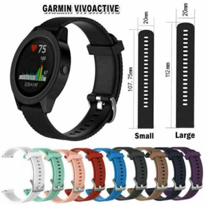 Cinturino orologio da polso cinturini per Garmin Vivomove /HR &Vivoactive 3 GPS Smart Watch S/L - Foto 1 di 22