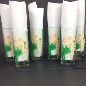 Juego de 6 vasos Mid Century madreselva amarilla vintage vaso brunch - Imagen 1 de 10