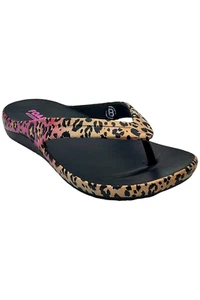 Skechers Women's Foamies Bay Breeze Wild Kitten Sandals Black - Picture 1 of 3