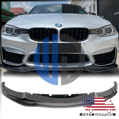 Para BMW F30 M3 REP PS Estilo Carbono Labio Delantero Para 2012 2013 2014 2015 2016 2017 2018 Foto 1 de 4