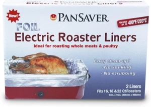 45950 Foil Electric Roaster Liner Pack of 4 - Fits 16-22 Qt Roasters - up to 400 - Picture 1 of 1