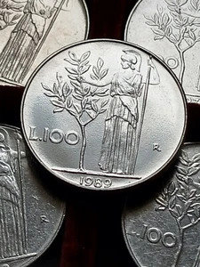100 LIRE 1989 MINERVA - ITALIA REPUBBLICA Coin Italy - Foto 1 di 1