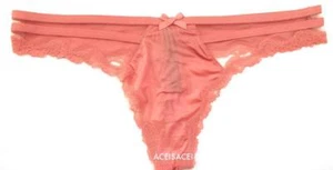 DESCONTINUADO---NUEVO CON ETIQUETAS*PANTY TANGA MUY SEXY DE VICTORIA'S SECRET--MELOCOTÓN (30ZX)---M/M - Imagen 1 de 3