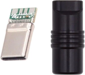 Connettore Spina Personalizzazione 5Gbps USB3.1 Type-C Maschio con Lega di Alluminio - Foto 1 di 9