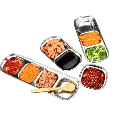  4 PCS Porta Condimenti Piatto Per Salsa Immersione Piatti Da Servizio Spuntino - Immagine 1 di 4