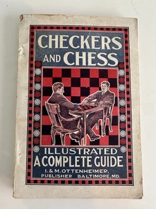 Checkers and Chess Illustrated: A Complete Guide 1916 Maxim La Roux Strategy - Picture 1 of 8