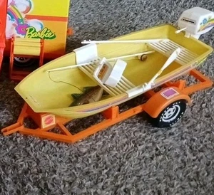 Vintage Barbie SEARS EXKLUSIVES ANGELBOOT mit Anhänger und Anhängerkupplung zum Camper - Bild 1 von 7