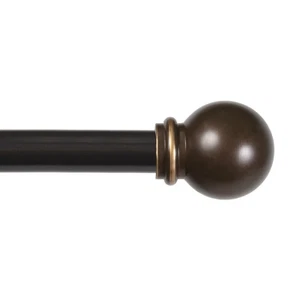 Kenney Chelsea Ball End Window Curtain Rod, Adjustable Curtain Rod for Window... - Picture 1 of 9