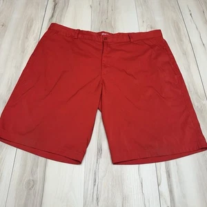 Nike Golf Tour Performance Dri-Fit Zip Flat Front Pantaloncini Uomo 38 Rosso - Foto 1 di 6