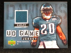 2006 Upper Deck UD Game Jersey PATCH Brian Dawkins #GJ-BD HOF - Picture 1 of 2