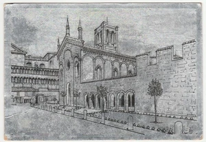 FERRARA - ANTICA CHIESA DI S. ROMANO - CARTOLINA ARGENTATA - VIAGG. 1959 -32436- - Picture 1 of 1