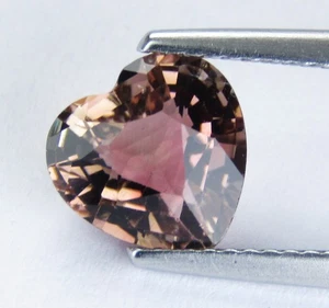 2.12Cts Fantastic Natural Copper Pink Tourmaline Heart Shape Collection Gemstone - Foto 1 di 5
