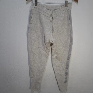 Pantalones deportivos Intermix a rayas en los laterales gris claro lana cachemir XL - Imagen 1 de 18