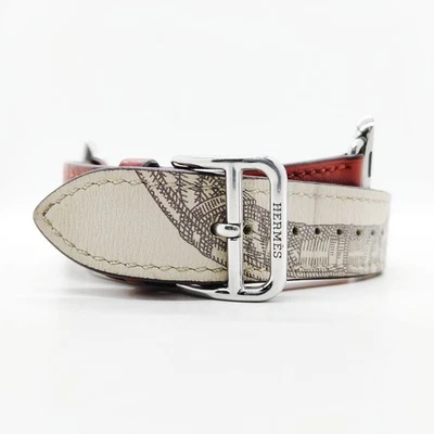 Браслет Hermes для Apple Watch белые коричневые D ID 400 CF 456800 - Изображение 1 из 4