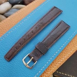 Cinturino orologio vintage 17,2 mm Mormac pelle di lucertola classico tarato nos inutilizzato anni 60 - Foto 1 di 5